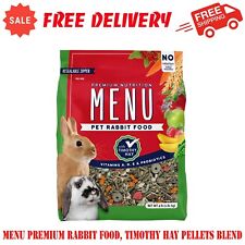 Menu Premium Rabbit Food, Timothy Hay Pellets Blend, Vitamin & Mineral Fortified