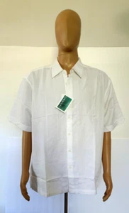 Cubavera Bright White Mendoza Button Down Shirt Mens 2X-Large* - Picture 1 of 8