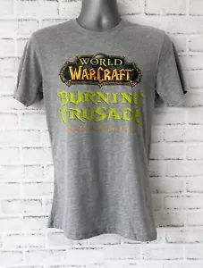 Blizzard World Of Warcraft Burning Crusade Classic T Shirt Tee. Grey. Size S. - Picture 1 of 3