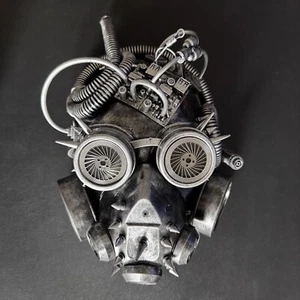 STEAMPUNK BIOHAZARD GAS MASK Mad Max Fallout Borderlands Costume Masquerade - Picture 1 of 6