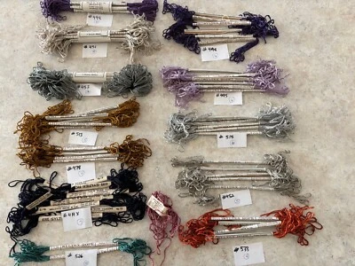 74- Vintage Belding Bros. Embroidery Floss Synthetic Silk Thread 4½ Yards Each - Image 1 of 4