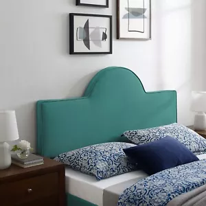 Modway Dawn Performance Velvet Full/Queen Headboard in Teal - Picture 1 of 8