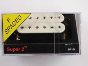 DiMarzio F-spaced Super 2 Humbucker White W/Chrome Poles DP 104 - Picture 1 of 1
