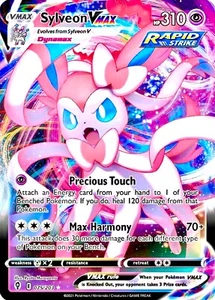 Sylveon VMAX Evolving Skies 075/203 Holo Ultra Rare Pokemon TCG Near Mint NM - Picture 1 of 2