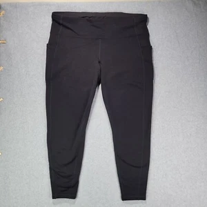 Athleta Black Altitude Stash Tight In Polartec Power Stretch Legging Sz 2X - Picture 1 of 8