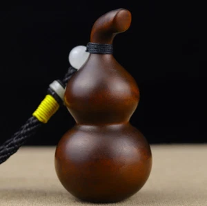 GY019 - 6X3X3 CM tallado a mano madera de boj: calabaza decorativa - Imagen 1 de 8