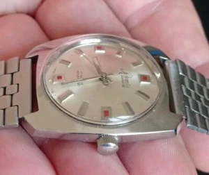 RENIS GENEVE CAL TISSOT 33,4mm meccanico orologio vintage acciaio Swiss Made - Foto 1 di 21