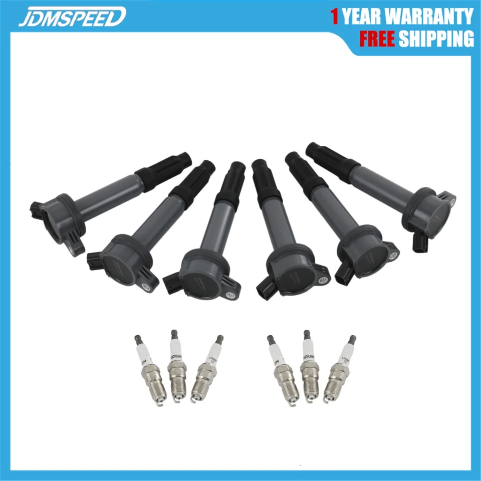 UF486 6x Ignition Coil and Spark Plug Kit Fit For 2006-2012 Ford Fusion 3.0L - Image 1 of 4