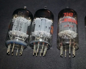 3 Hammond Branded 12AU7A Vacuum Tubes-Tested and Working - Picture 1 of 3