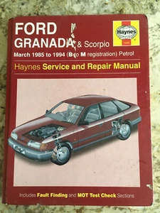 Haynes Manual Ford Granada and Scorpio 1985 to 1994 petrol - Picture 1 of 6
