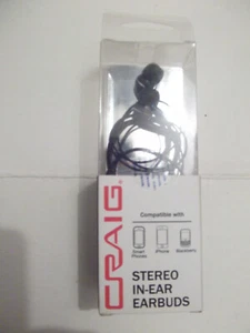 OPEN BOX!! Craig Stereo In-Ear Earbuds for iPhone/Android/Blackberry (CHP4807 ) - Picture 1 of 3