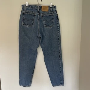 Jeans Levi’s 951 vintage años 90 para mujer cónicos mamá lengüeta naranja lavado medio cintura 32 - Imagen 1 de 9