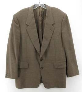 VINTAGE Canali Sport Coat Men 40 Brown Milano Bernini Blazer Wool Jacket Italy - Picture 1 of 16