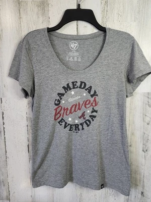 '47 Brand Atlanta Braves Gameday Everyday T-Shirt Women's Medium - Image 1 of 4