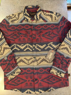 NWT Howler Bros Shirt Men's Sz S Aztec Sheridan Flannel Western FLY FISHING SALE - Image 1 of 4