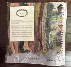 Elizabeth Bradley Needlepoint Kit Fruit Of Earth Series A Wreath of Herbs 1989 - Picture 1 of 7