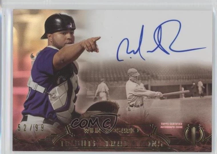 2014 Topps Tribute Traditions Auto /99 Wilin Rosario #TT-WR Auto - Image 1 of 2