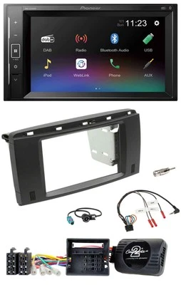 Pioneer DAB Lenkrad 2DIN Bluetooth USB Autoradio für Mercedes SLK 08-11 R171 - Bild 1 von 4