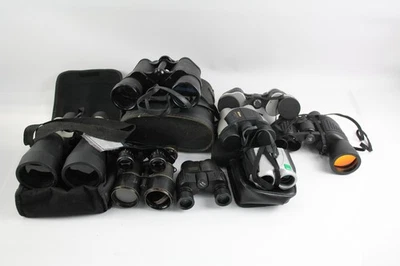 Lotto lavoro binocoli vintage assortiti di varie marche e ingrandimenti - Immagine 1 di 4