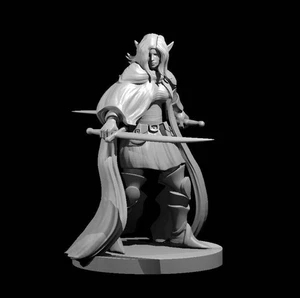Elf Female Bladesinger Wizard 2 for D&D Dungeons and Dragons Pathfinder DND Mini - Bild 1 von 1