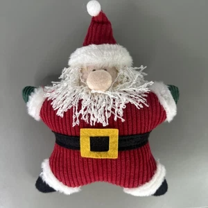 "JC Penney Navidad Santa Vacaciones Acento Forma de Estrella Peluche Pana Pequeño 9.5""" - Imagen 1 de 4