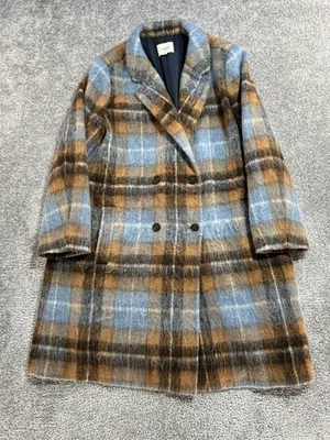 Loft Overcoat Womens Xxl Blue Brown - Image 1 of 4