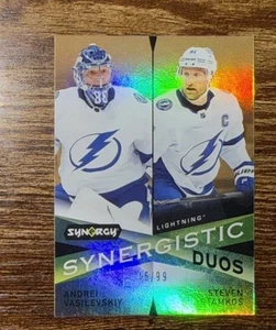 2022-23 Upper Deck Synergy - Synergistic Duos Stamkos / Vasilevskiy Gold /99 - Bild 1 von 2