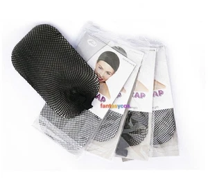 1 of Black Stretchable Elastic Wig Hair Cap Net for Anime Cosplay Wigs - Picture 1 of 3