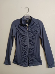 Discovery 36" Bust Womens L Activewear Gray Zipper Jacket NWT Y2K Athleisure - Picture 1 of 3