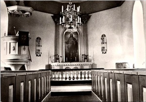 Postal IGLESIA JALA vista interior Suecia 4x6 - Imagen 1 de 2