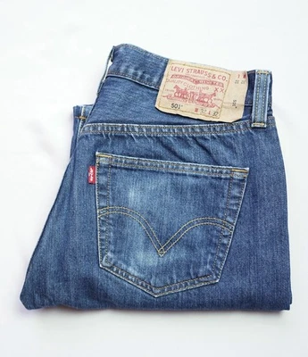 Levis Original 501 Straight Leg Jeans mens size W30 W31 L30 S Small Button Fly - Image 1 of 4