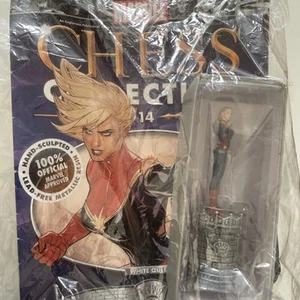 Eaglemoss Marvel Chess Collection Figurine with Magazine #14 Captain Marvel - Picture 1 of 3