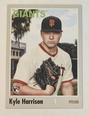 KYLE HARRISON RC 2024 Topps Archives #144 Giants 1970 Topps - Image 1 of 3