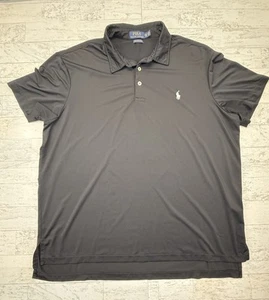 Ralph Lauren Poloshirt Herren 2XL XXL Schwarz Polo Wicking Golf Performance Stretch - Bild 1 von 8