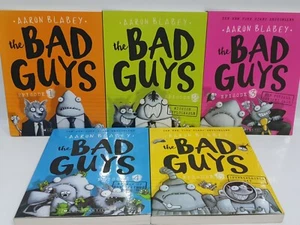 THE BAD GUYS, 5 Books - Episode 1, 2, 3, 4 & 5, By Aaron Blabey, Paperback, VGC - Picture 1 of 5