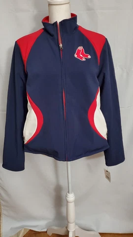 Boston Red Sox Reversible Fleece Jacket Womens L  NEW Cover