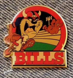 Pin Buffalo Bills and Tasmanian Devil~TAZ~NFL~Fútbol~Looney Tunes~NUEVO DE STOCK - Imagen 1 de 3