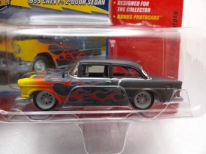 WHITE LIGHTNING 1955 CHEVY 2-DOOR SEDAN JOHNNY LIGHTNING CHEVY THUNDER 1:64 - Picture 1 of 6
