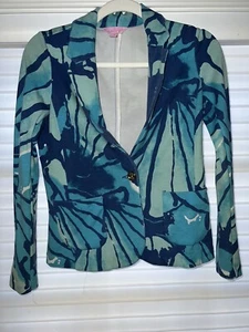 Lilly Pulitzer Blazer Jacket Tess Get Inky Size XS - Picture 1 of 3