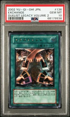 PSA 10 Exchange Ultimate Rare DL2-136 OCG 2002 Konami Japanese Yu-Gi-Oh! - Image 1 of 2