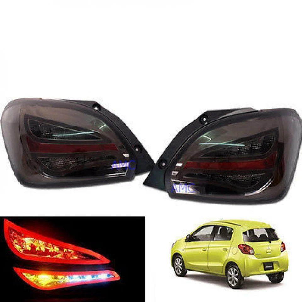APTO PARA MITSUBISHI MIRAGE SPACE STAR 2012-2015 LUZ TRASERA LED NEGRO HUMO Foto 1 de 4