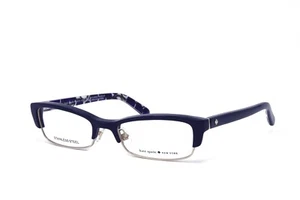 Kate Spade Women's Optical Joetta FB2 Navy Dots 52mm Clear Demo Lens NEW! - Picture 1 of 4
