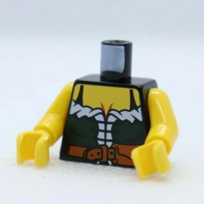 TORSO - Corsé pirata mujer verde oscuro con patrón de cinturón pieza de minifigura LEGO® Foto 1 de 2