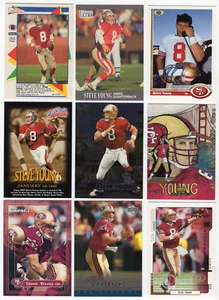 40 verschiedene Steve Young Karten; 1989-2000; San Francisco 49ers, Brigham Young - Bild 1 von 5