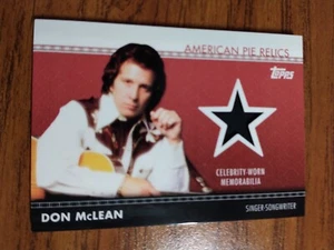 2011 Topps AMERICAN PIE RELIKTE BERÜHMT GETRAGENE ERINNERUNGSSTÜCKE Don McLean Songwriter  - Bild 1 von 2