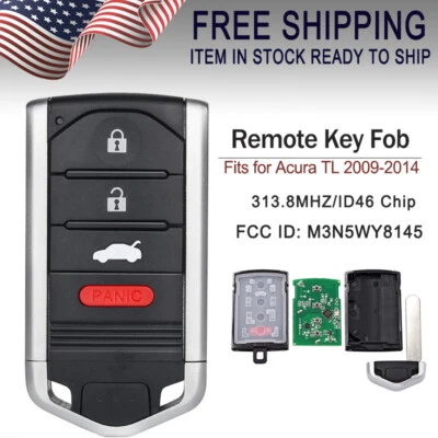 Replacement Prox Remote Key Fob M3N5WY8145 for Acura TL 09 10 11 2012 2013 2014 Foto 1 de 4