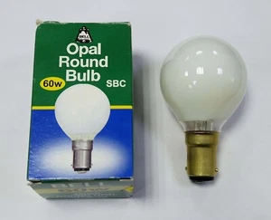 1x 60W BELL Opal Golf Round G45 Incandescent Standard SBC B15 Light Bulb Lamp - Picture 1 of 3