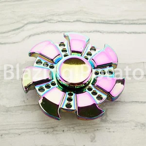 RAINBOW Hand Spinner Tri Spinners Figet Desk Toy Focus EDC ADHD -NEW- ☆USA☆ #C - Picture 1 of 5
