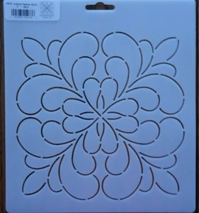 Plantilla Acolchado Adante Pluma Bloque 7" 18cm QC Coser Edredón Bordado CL RB73 - Imagen 1 de 1