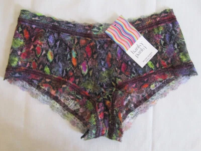 NUEVO CON ETIQUETAS Hanky Panky Estilo # 9P1284 Talla XS Arco Iris Encaje Boyshort Panty! Foto 1 de 3